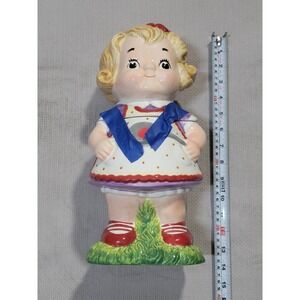 Campbells Soup Girl Ceramic Cookie Jar 2006 Licensed Mascot Advertising 12 Inch